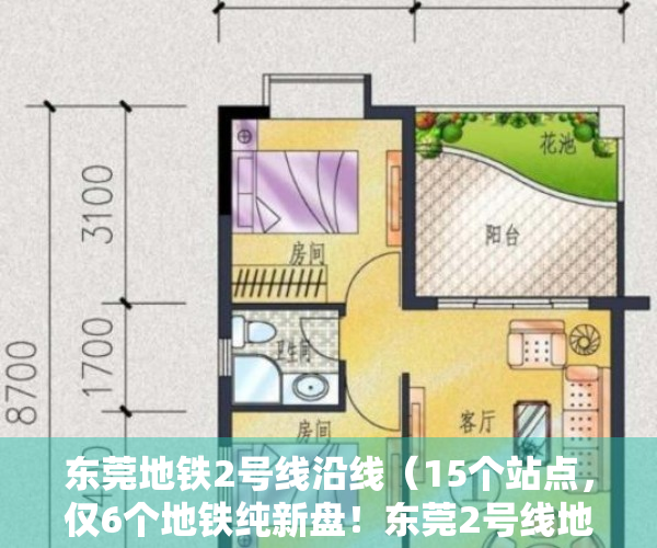 东莞地铁2号线沿线（15个站点，仅6个地铁纯新盘！东莞2号线地铁口项目大盘点）