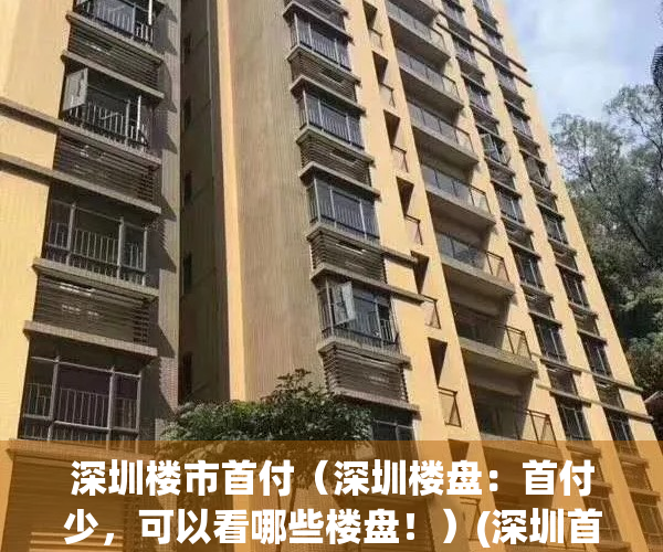 深圳楼市首付（深圳楼盘：首付少，可以看哪些楼盘！）(深圳首付2021)