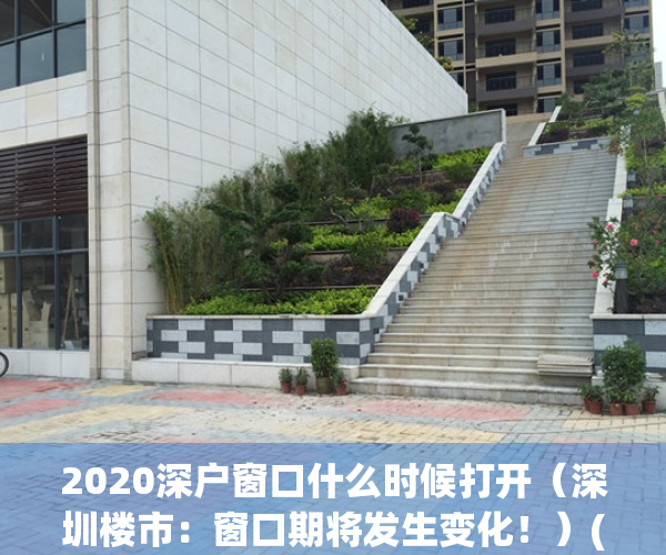 2020深户窗口什么时候打开（深圳楼市：窗口期将发生变化！）(2020深圳入户窗口什么时候开)