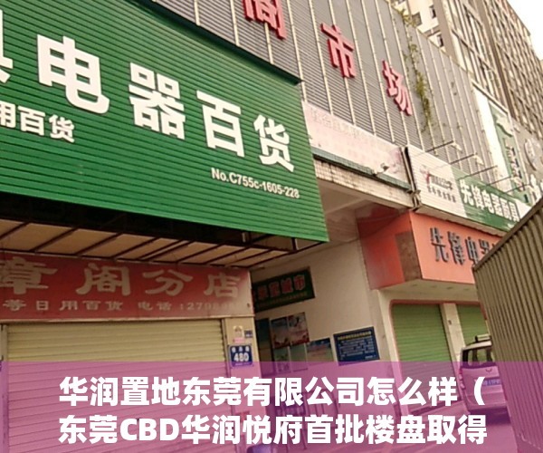 华润置地东莞有限公司怎么样（东莞CBD华润悦府首批楼盘取得预售许可证 单价最高63850元平）