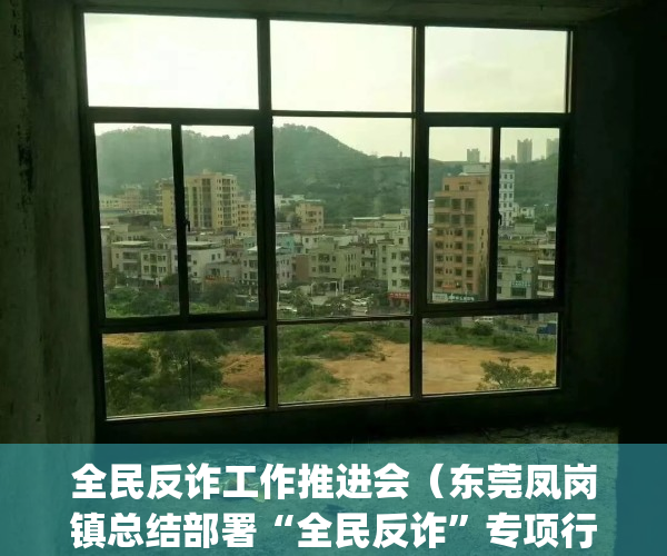 全民反诈工作推进会（东莞凤岗镇总结部署“全民反诈”专项行动）(全民反诈宣传工作)