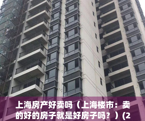 上海房产好卖吗（上海楼市：卖的好的房子就是好房子吗？）(2021年上海房子好卖吗)