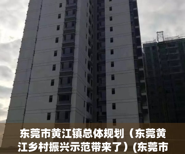 东莞市黄江镇总体规划（东莞黄江乡村振兴示范带来了）(东莞市黄江镇控规图)