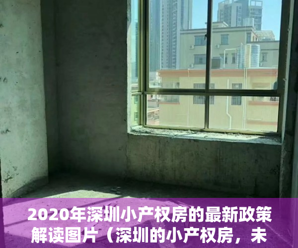 2020年深圳小产权房的最新政策解读图片（深圳的小产权房，未来几年你可能真的连上车的机会都没有了）