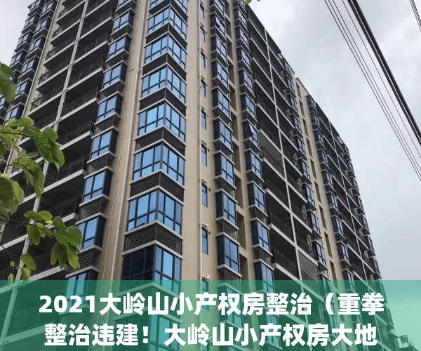 2021大岭山小产权房整治（重拳整治违建！大岭山小产权房大地震！）(东莞市大岭山有哪些小产权房值得购买?)