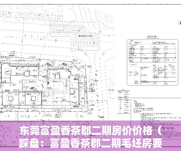 东莞富盈香茶郡二期房价价格（踩盘：富盈香茶郡二期毛坯房要价2万1，价格为何这么飘？）