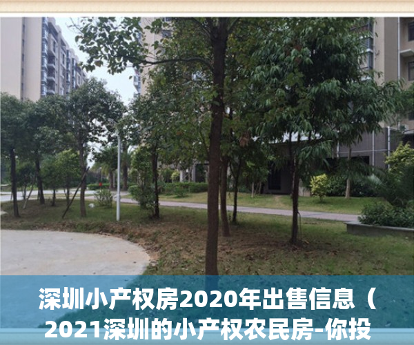 深圳小产权房2020年出售信息（2021深圳的小产权农民房-你投资了吗？）(深圳小产权农民房可以买吗)