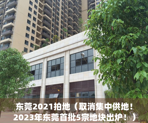 东莞2021拍地（取消集中供地！2023年东莞首批5宗地块出炉！）(广东东莞2宗地块终止出让 总起始价78.79亿元)