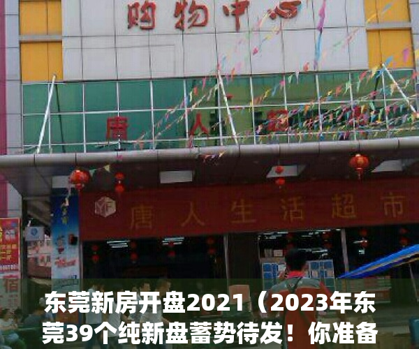 东莞新房开盘2021（2023年东莞39个纯新盘蓄势待发！你准备好了吗？）(东莞新开楼盘现房)