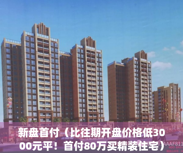 新盘首付（比往期开盘价格低3000元平！首付80万买精装住宅）(新楼盘首付多少钱)