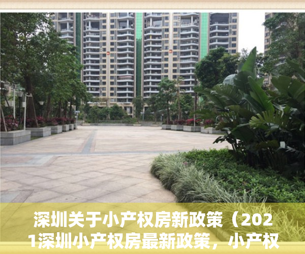 深圳关于小产权房新政策（2021深圳小产权房最新政策，小产权禁止交易？）