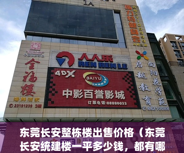 东莞长安整栋楼出售价格（东莞长安统建楼一平多少钱，都有哪些）(东莞长安最新统建楼)