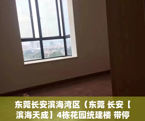 东莞长安滨海湾区（东莞 长安【滨海天成】4栋花园统建楼 带停车场 通燃气 两房首付15万 三房首付25万 分期八年）