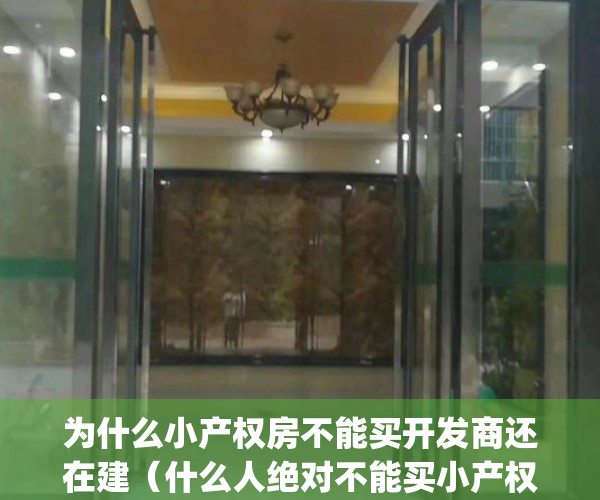 为什么小产权房不能买开发商还在建（什么人绝对不能买小产权？）(既然小产权房子不能卖为啥还能建)