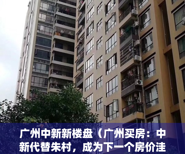 广州中新新楼盘（广州买房：中新代替朱村，成为下一个房价洼地）(广州中新在哪)