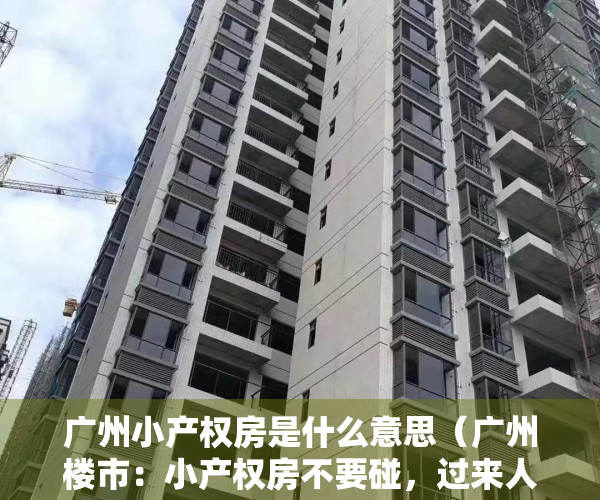 广州小产权房是什么意思（广州楼市：小产权房不要碰，过来人血淋淋的教训）