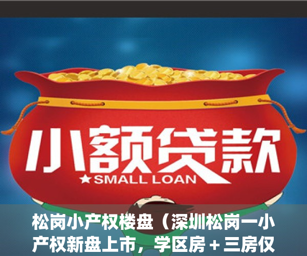 松岗小产权楼盘（深圳松岗一小产权新盘上市，学区房＋三房仅76万8）(松岗小产权房有哪些小区)