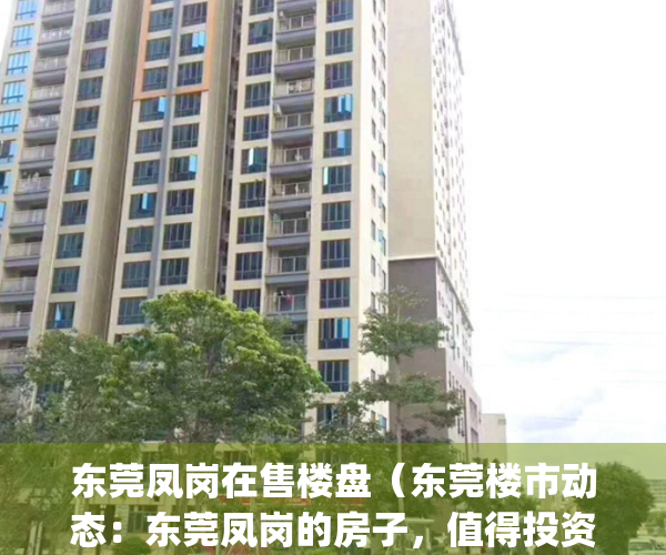 东莞凤岗在售楼盘（东莞楼市动态：东莞凤岗的房子，值得投资吗？）(广东东莞市凤岗镇的房价是多少)