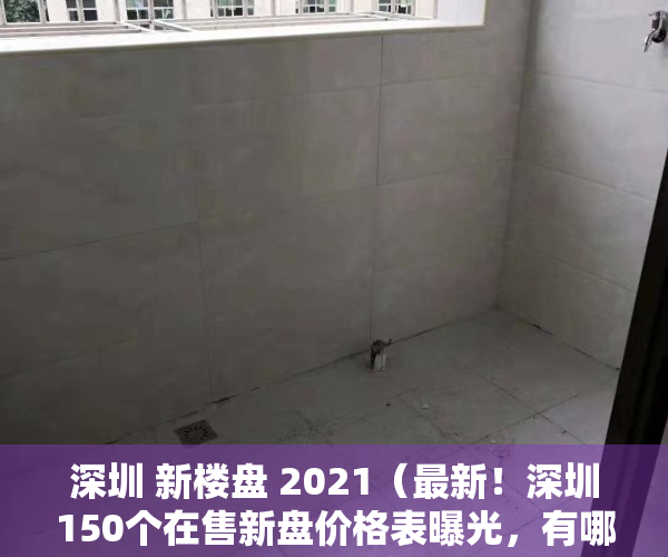 深圳 新楼盘 2021（最新！深圳150个在售新盘价格表曝光，有哪些人气楼盘入市？）