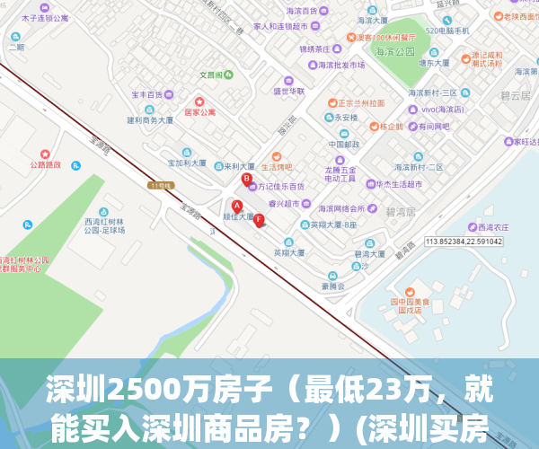 深圳2500万房子（最低23万，就能买入深圳商品房？）(深圳买房得多少钱)