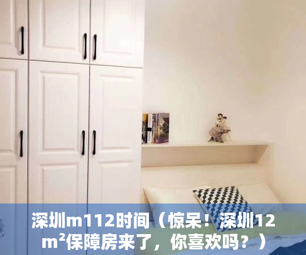 深圳m112时间（惊呆！深圳12m²保障房来了，你喜欢吗？）