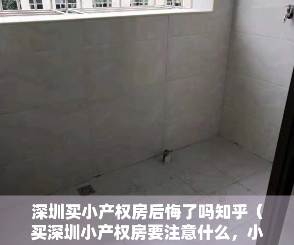 深圳买小产权房后悔了吗知乎（买深圳小产权房要注意什么，小心陷入购房误区！）