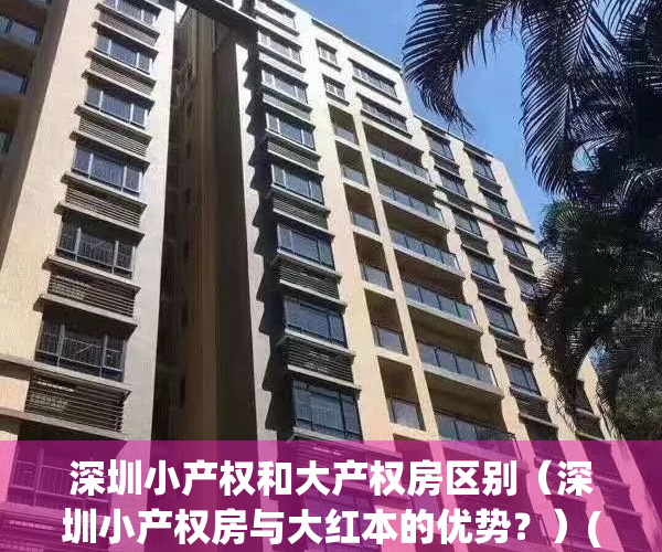 深圳小产权和大产权房区别（深圳小产权房与大红本的优势？）(深圳大型小产权房有哪些)