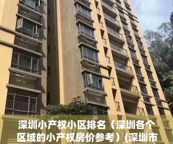 深圳小产权小区排名（深圳各个区域的小产权房价参考）(深圳市区小产权房有哪些)