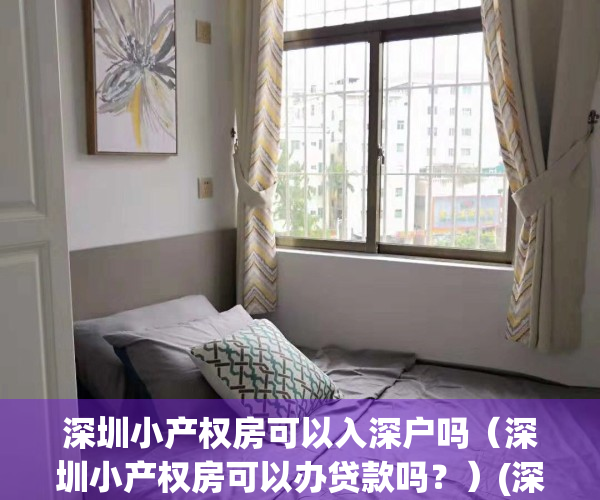 深圳小产权房可以入深户吗（深圳小产权房可以办贷款吗？）(深圳的小产权房能落户吗)