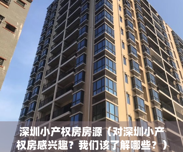 深圳小产权房房源（对深圳小产权房感兴趣？我们该了解哪些？）(深圳小产权房有什么弊端)