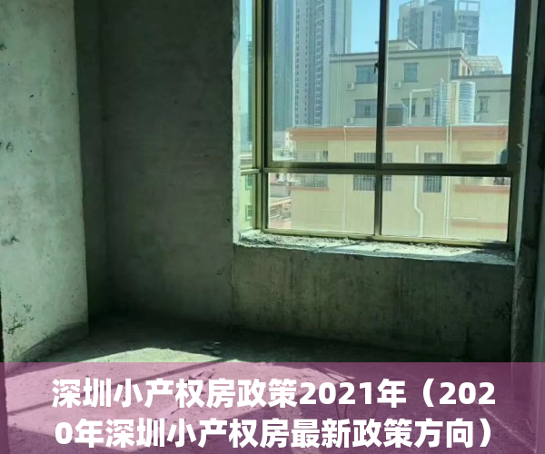 深圳小产权房政策2021年（2020年深圳小产权房最新政策方向）(深圳小产权房新规定)