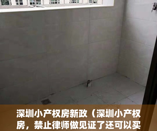 深圳小产权房新政（深圳小产权房，禁止律师做见证了还可以买吗？）(深圳小产权房禁止买卖)