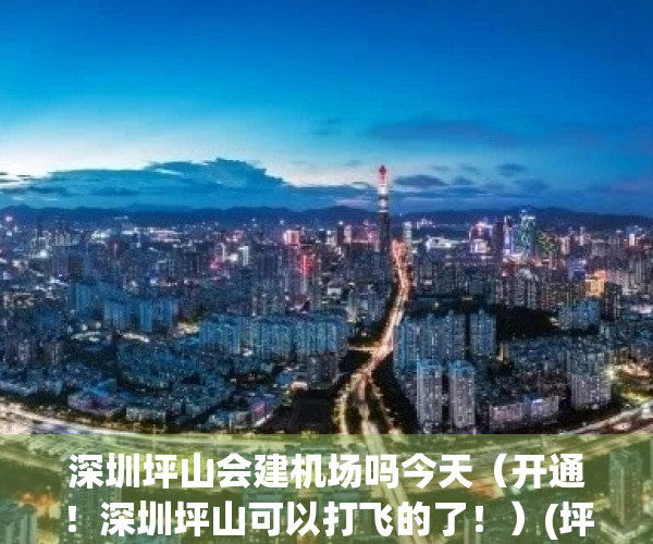 深圳坪山会建机场吗今天（开通！深圳坪山可以打飞的了！）(坪山重大建设项目进展)