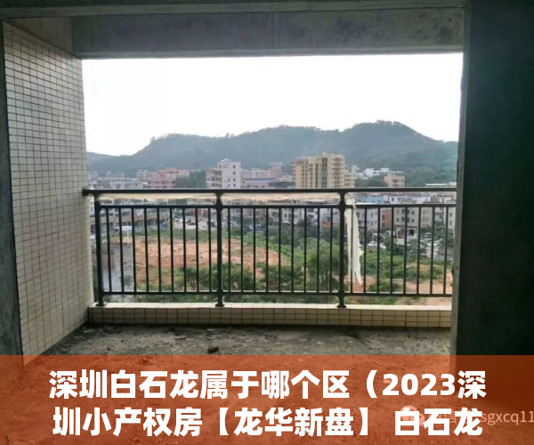 深圳白石龙属于哪个区（2023深圳小产权房【龙华新盘】 白石龙拆迁房 北站别苑  两 房总价 828万起）