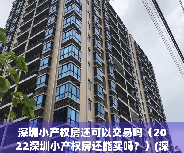 深圳小产权房还可以交易吗（2022深圳小产权房还能买吗？）(深圳小产权还可以买卖吗)