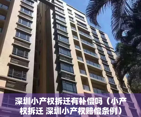 深圳小产权拆迁有补偿吗（小产权拆迁 深圳小产权赔偿条例）