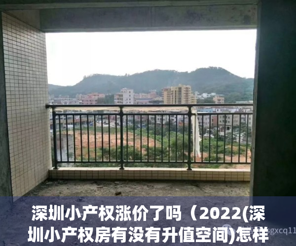 深圳小产权涨价了吗（2022(深圳小产权房有没有升值空间)怎样的小产权房具备升值空间要交税吗）