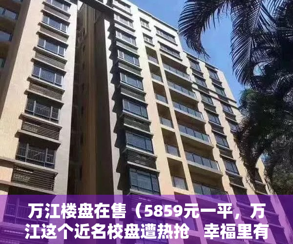 万江楼盘在售（5859元一平，万江这个近名校盘遭热抢   幸福里有好房）