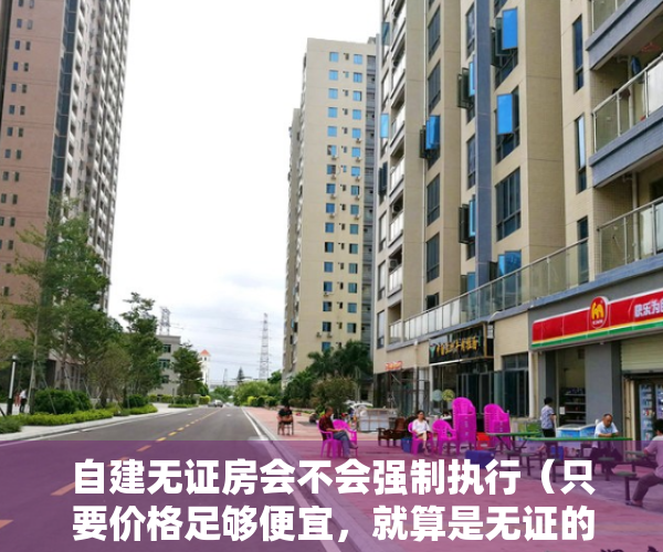 自建无证房会不会强制执行（只要价格足够便宜，就算是无证的自建房，经过法院法拍就会被哄抢）