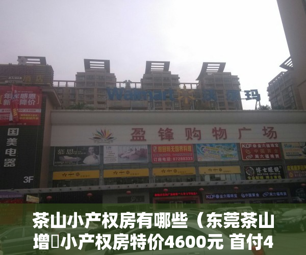 茶山小产权房有哪些（东莞茶山增埗小产权房特价4600元 首付4成分期5年）