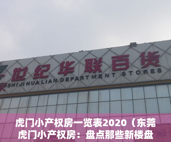 虎门小产权房一览表2020（东莞虎门小产权房：盘点那些新楼盘都是什么价格！）