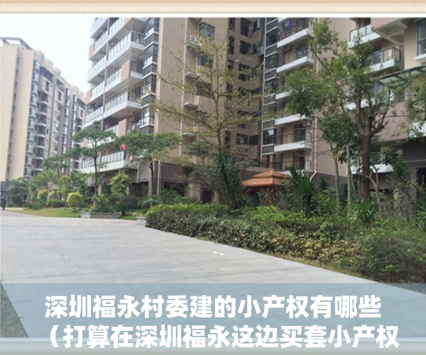 深圳福永村委建的小产权有哪些（打算在深圳福永这边买套小产权来自住，小产权现在也要一百多万才能买到，现在的情况花这么多钱买有意义吗？）