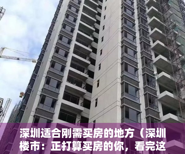 深圳适合刚需买房的地方（深圳楼市：正打算买房的你，看完这些再做决定不迟！）