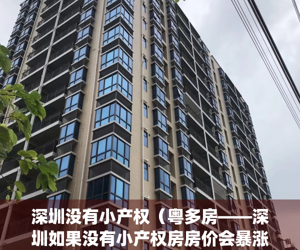 深圳没有小产权（粤多房——深圳如果没有小产权房房价会暴涨吗？）(深圳有小产权房算无房吗)