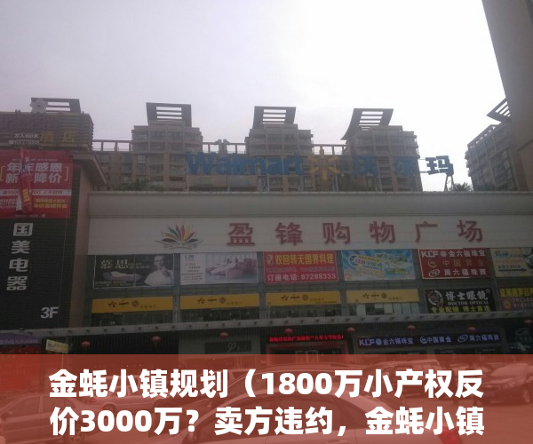 金蚝小镇规划（1800万小产权反价3000万？卖方违约，金蚝小镇发风险提示）