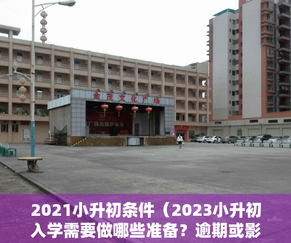 2021小升初条件（2023小升初入学需要做哪些准备？逾期或影响孩子升学！）