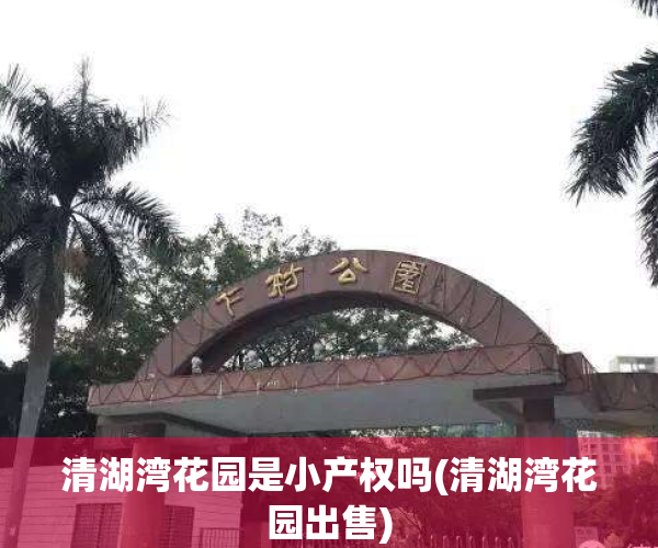 清湖湾花园是小产权吗(清湖湾花园出售)