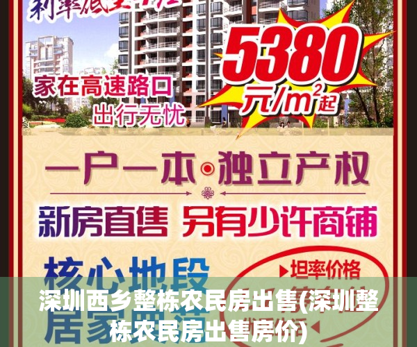 深圳西乡整栋农民房出售(深圳整栋农民房出售房价)