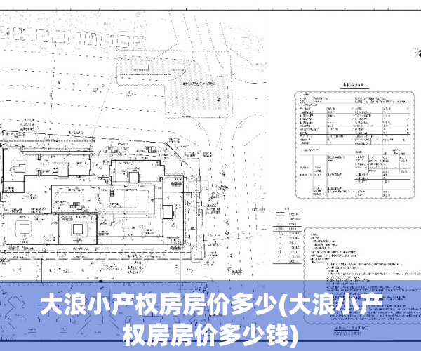 大浪小产权房房价多少(大浪小产权房房价多少钱)