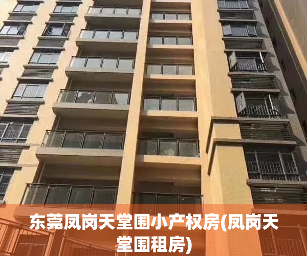 东莞凤岗天堂围小产权房(凤岗天堂围租房)